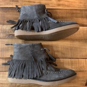 Flora Fringe Booties by trask